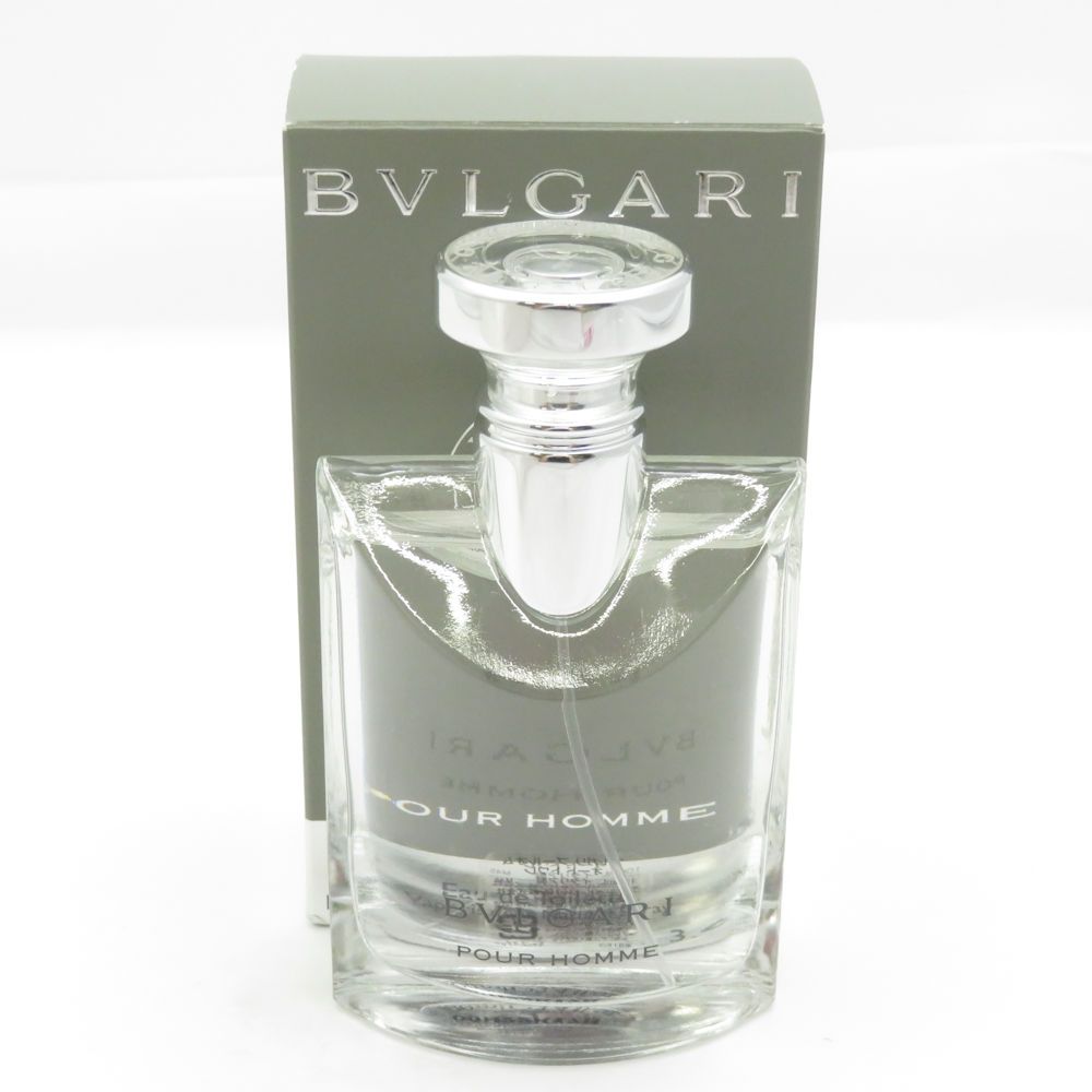 美品 BVLGARI ブルガリ プールオム 香水 100ml オードトワレ 残量多 BO12098AL