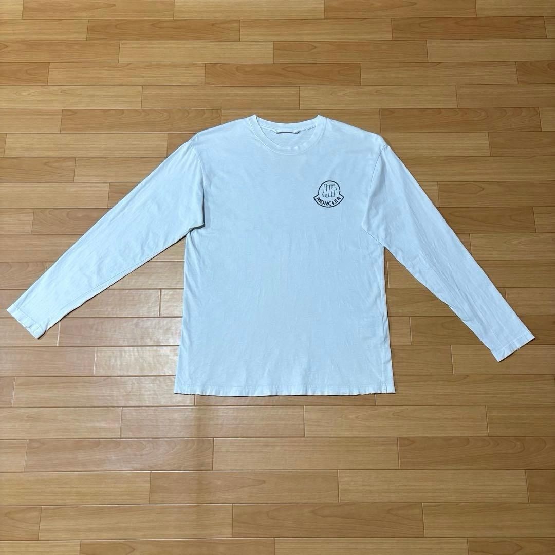 モンクレール 長袖Tシャツ ホワイト M 国内正規品 5S482 - メルカリ