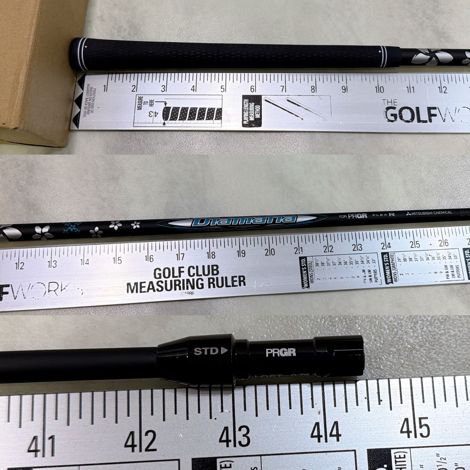 ゴルフ 美品 Diamana FOR PRGR 2024年 ドライバー用 PRGRスリーブ