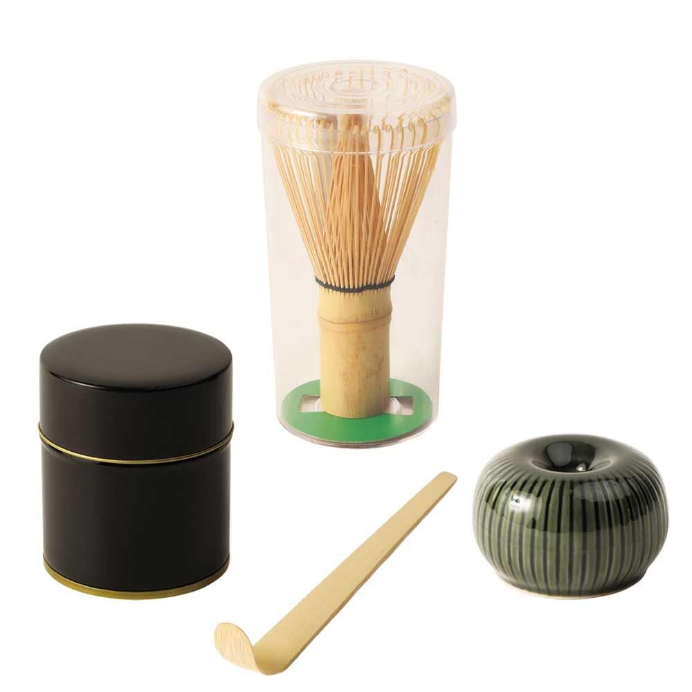 新品 ヤマコー(Yamaco) お抹茶 グッズ4点セット 788521 【和 茶道具 セット】