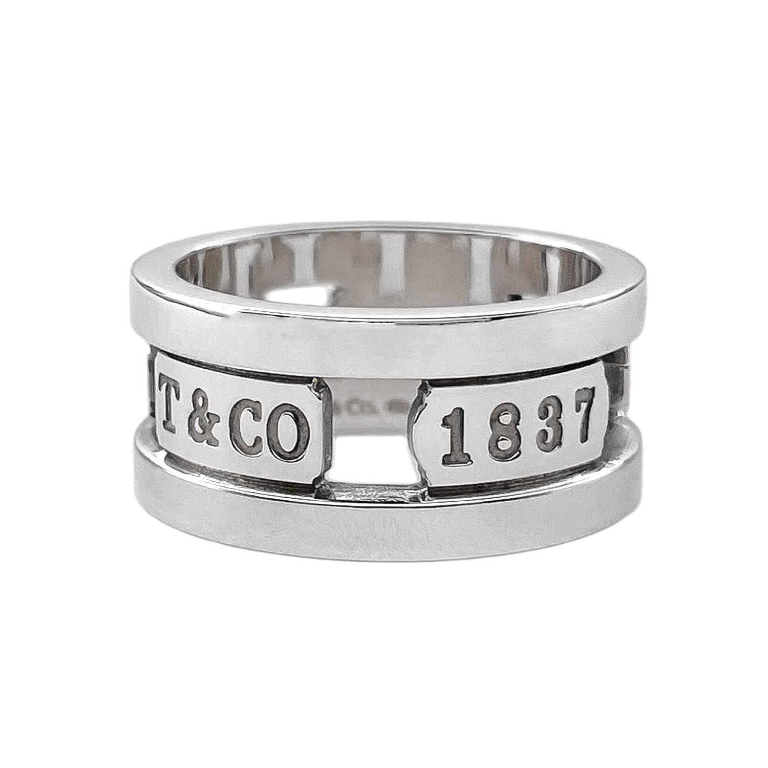 TIFFANY&Co. ティファニー 1837 エレメント リング・指輪 SV925 12.5号 シルバー 新品仕上済 ユニセックス 【中古】