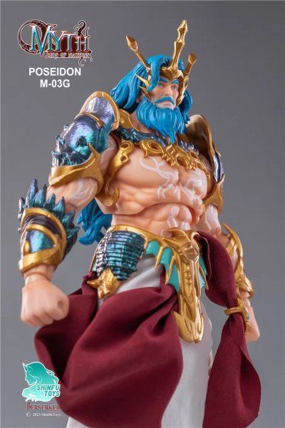 晨風Studio 万国の神々シリーズ海皇ポセイドン 1/12 アクションフィギュア M03G