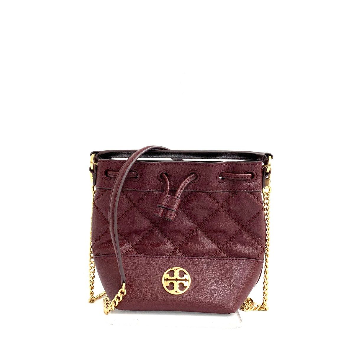 ボルドー ミニ バッグ レディース TORYBURCH トリーバーチ 2WAY巾着 