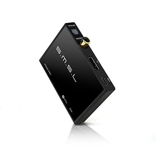 SMSL PO100PRO MQA DDC XMOS XU316 デジタルアナログ オーディオコンバーター Type-C USB 入力 IIS/Optical/Coaxial出力 電話/TV/PS3/PS4/PS5用小型携帯用 USB インタ 823c7091