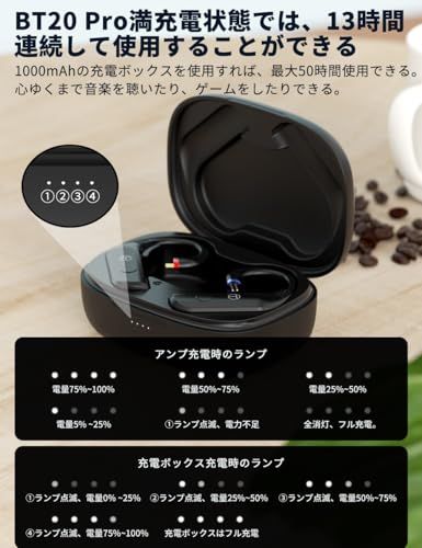 TRN BT20pro【有線イヤホンの無線化】 AAC/SBC対応 2Pin QDC MMCX Bluetooth ワイヤレス ケーブル リケーブル ハイインピーダンス対応 自動ペアリング 低遅延 マイク付き TELEC認証 (BT20 Pr c7597f6e