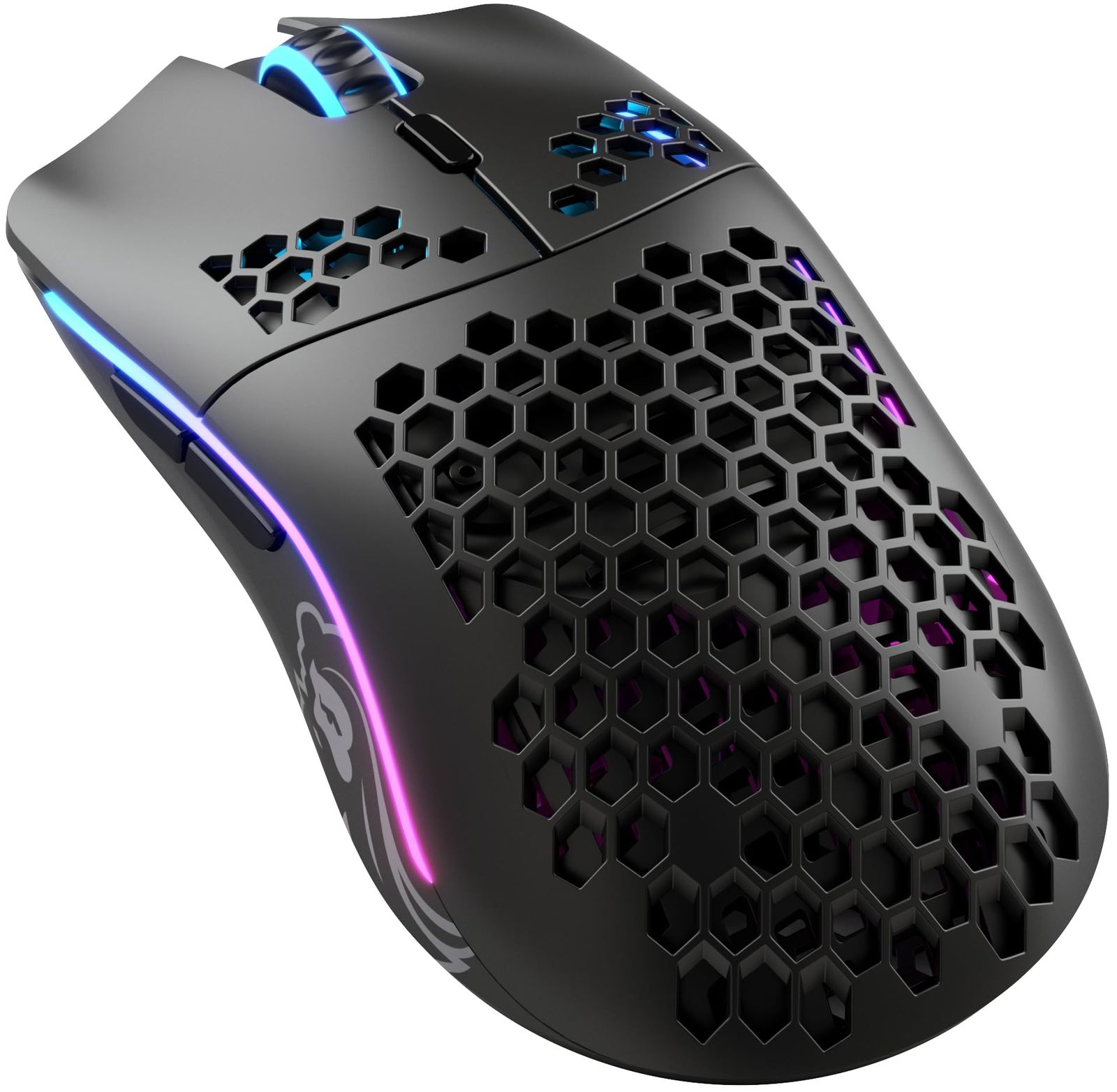 Glorious グロリアス モデルo ワイヤレス ゲーミングマウス 無線 RGB 軽量マウス mouse gaming 静音 6個プログラムボタン 国内正規品 (69g) [マットブラック] [単品]