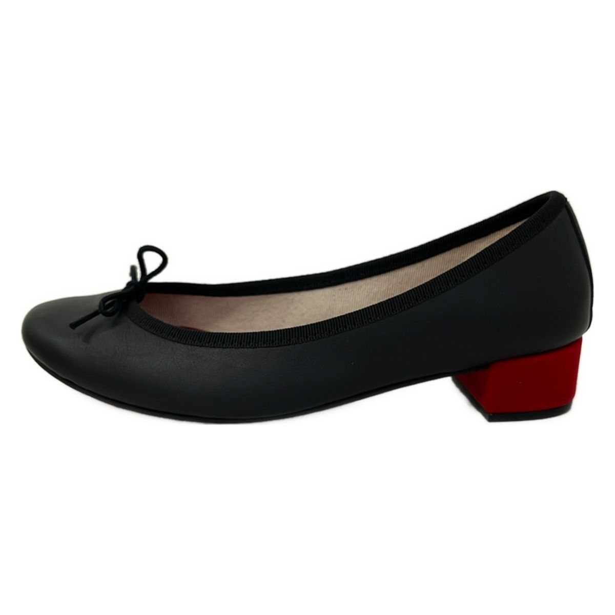 repetto(レペット) パンプス 38 1/2 レディース - 黒 リボン レザー
