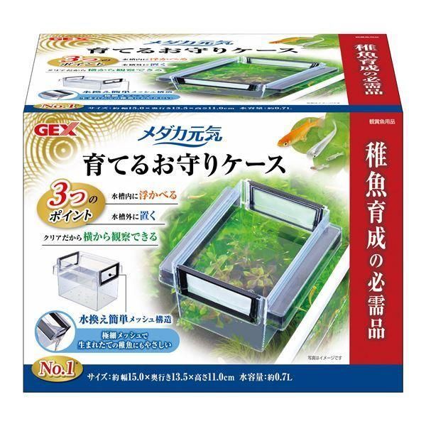 (まとめ) GEX メダカ元気 育てるお守りケース 〔×3セット〕 (ペット用品)