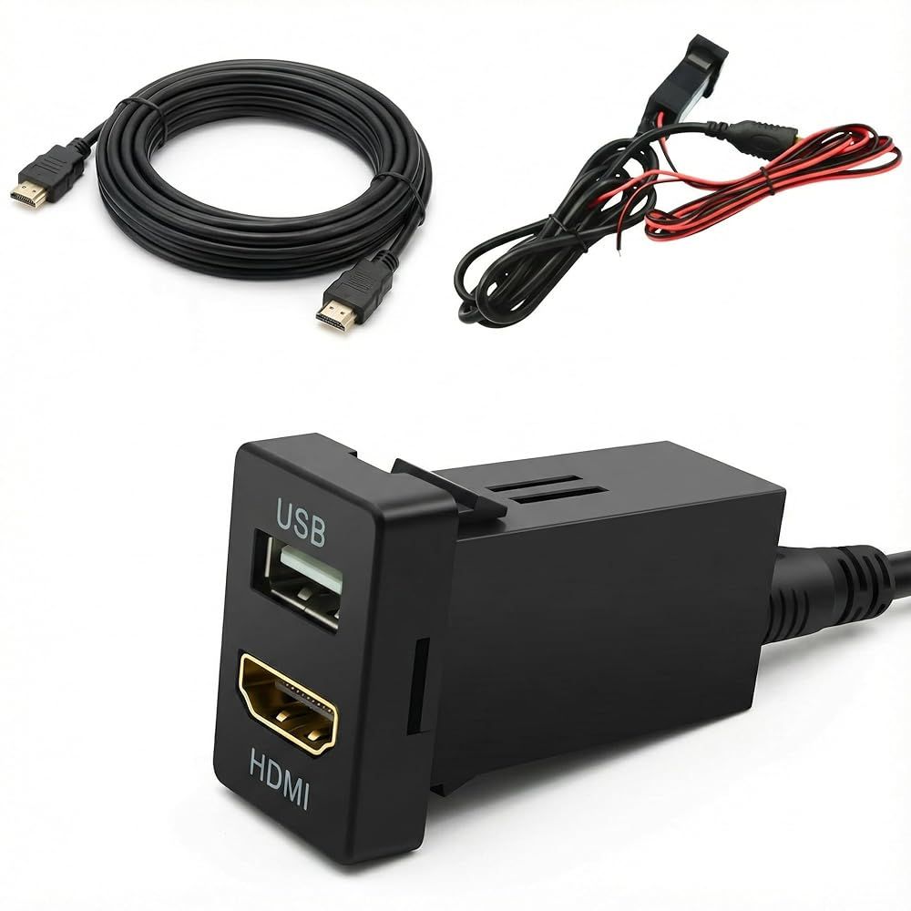 トヨタ Aタイプ 対応 HDMI USBソケット スイッチホール スマホ