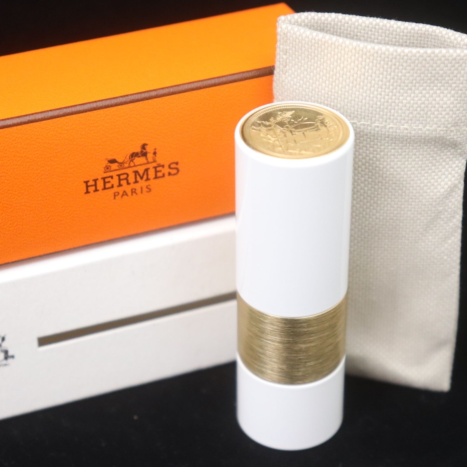 IT64ARKAPC0K 未使用 HERMES ルージュ エルメス ボーム ドゥ ソワン プール レ レーヴル リップバーム 3.5g