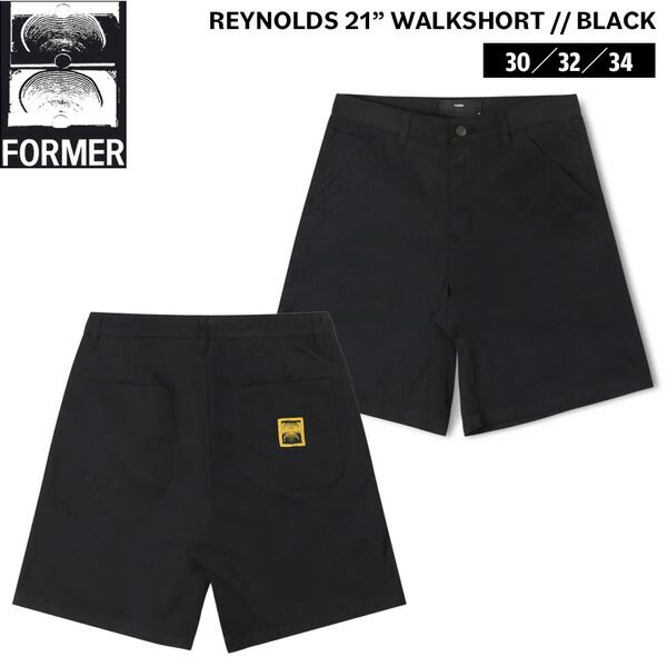 フォーマー ハーフパンツ FORMER REYNOLDS 21 WALKSHORT BLK ウォークショーツ デーン・レイノルズモデル