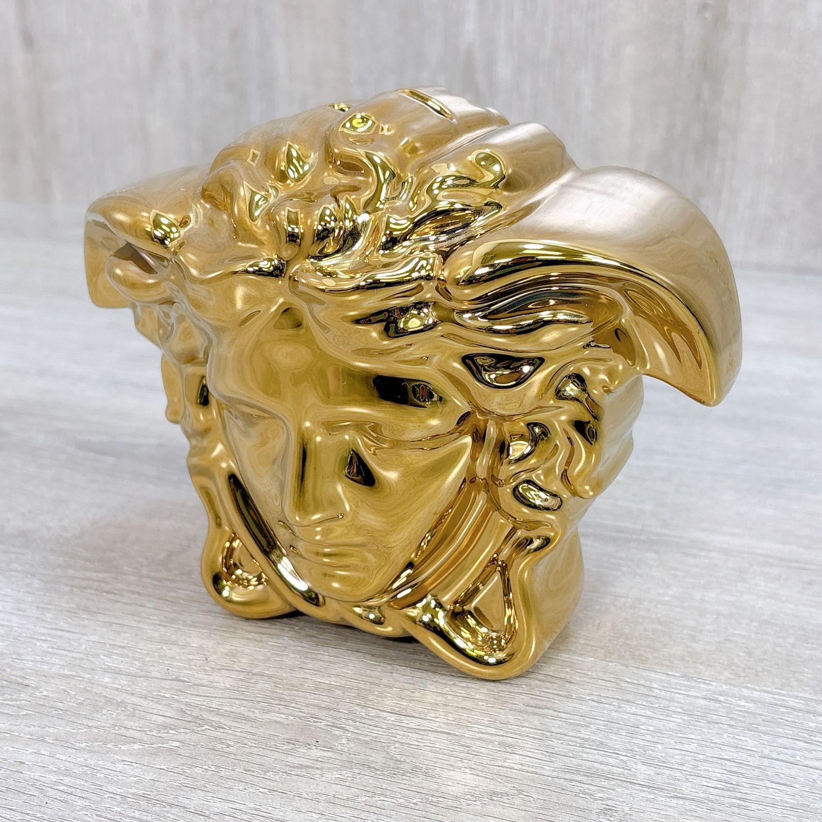 VERSACE ヴェルサーチ メデューサ 貯金箱 ゴールド インテリア