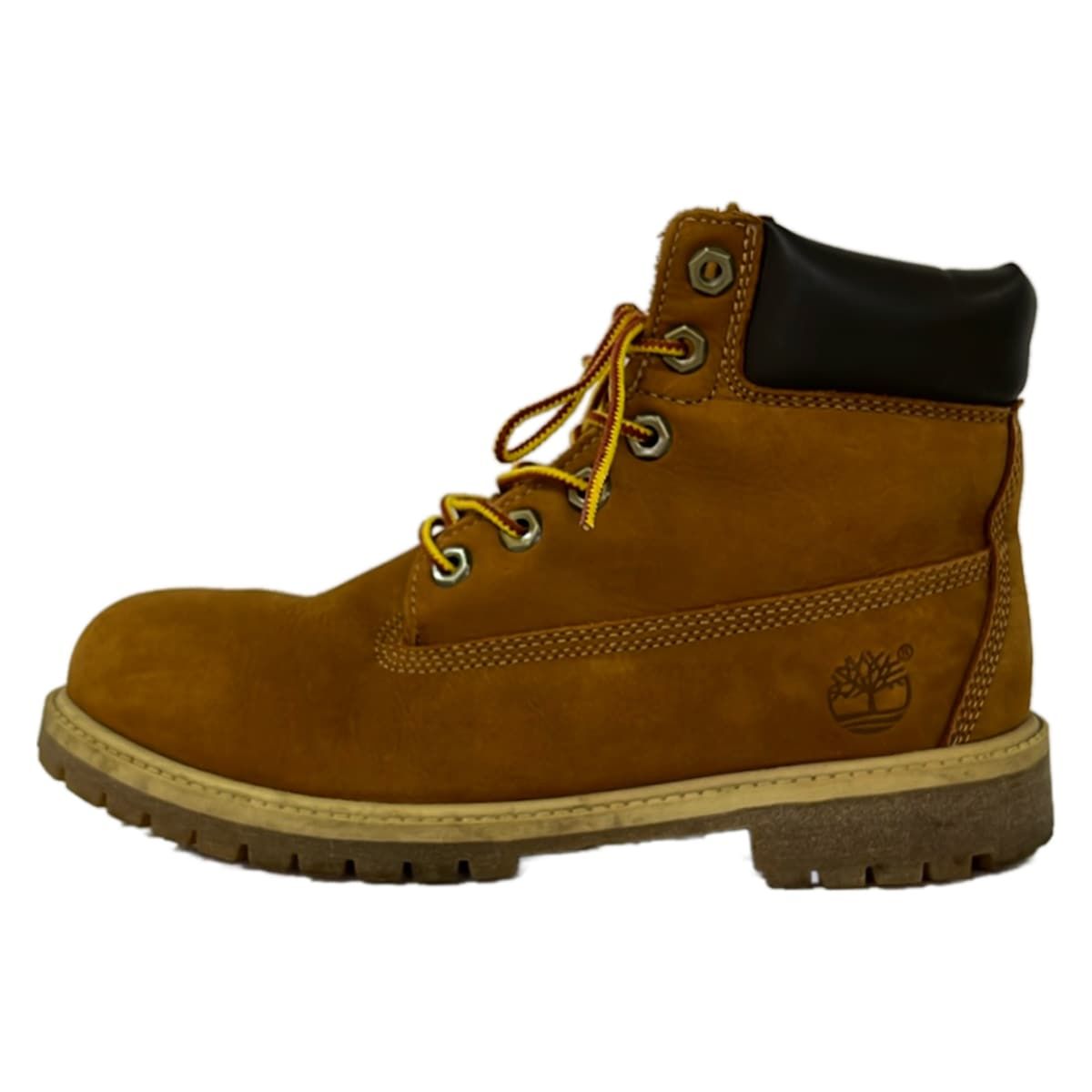Timberland(ティンバーランド) ショートブーツ 24.5 レディース - ブラウン×ダークブラウン レザー