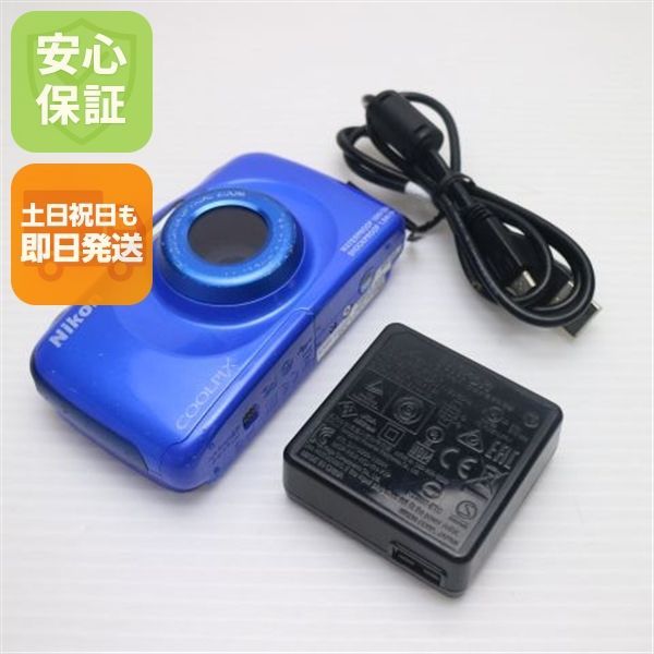 良品中古 COOLPIX S33 ブルー 即日発送 コンデジ Nikon 本体 土日祝発送OK 08000