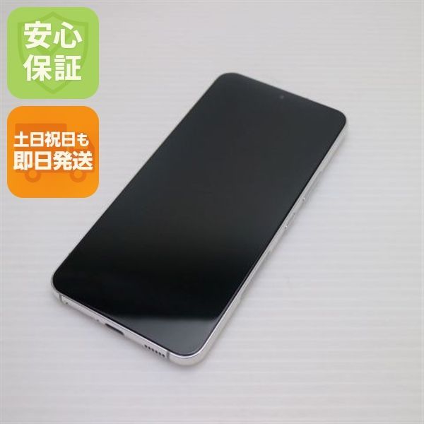 超美品 Galaxy S22 SCG13 ファントムホワイト スマホ 白ロム 土日祝発送OK 08000