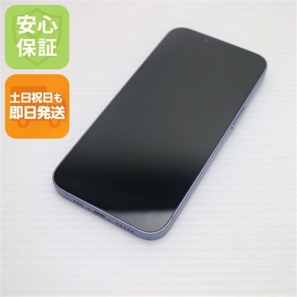 新品同様 SIMフリー iPhone14 512GB ブルー スマホ 土日祝発送 即日発送 08000