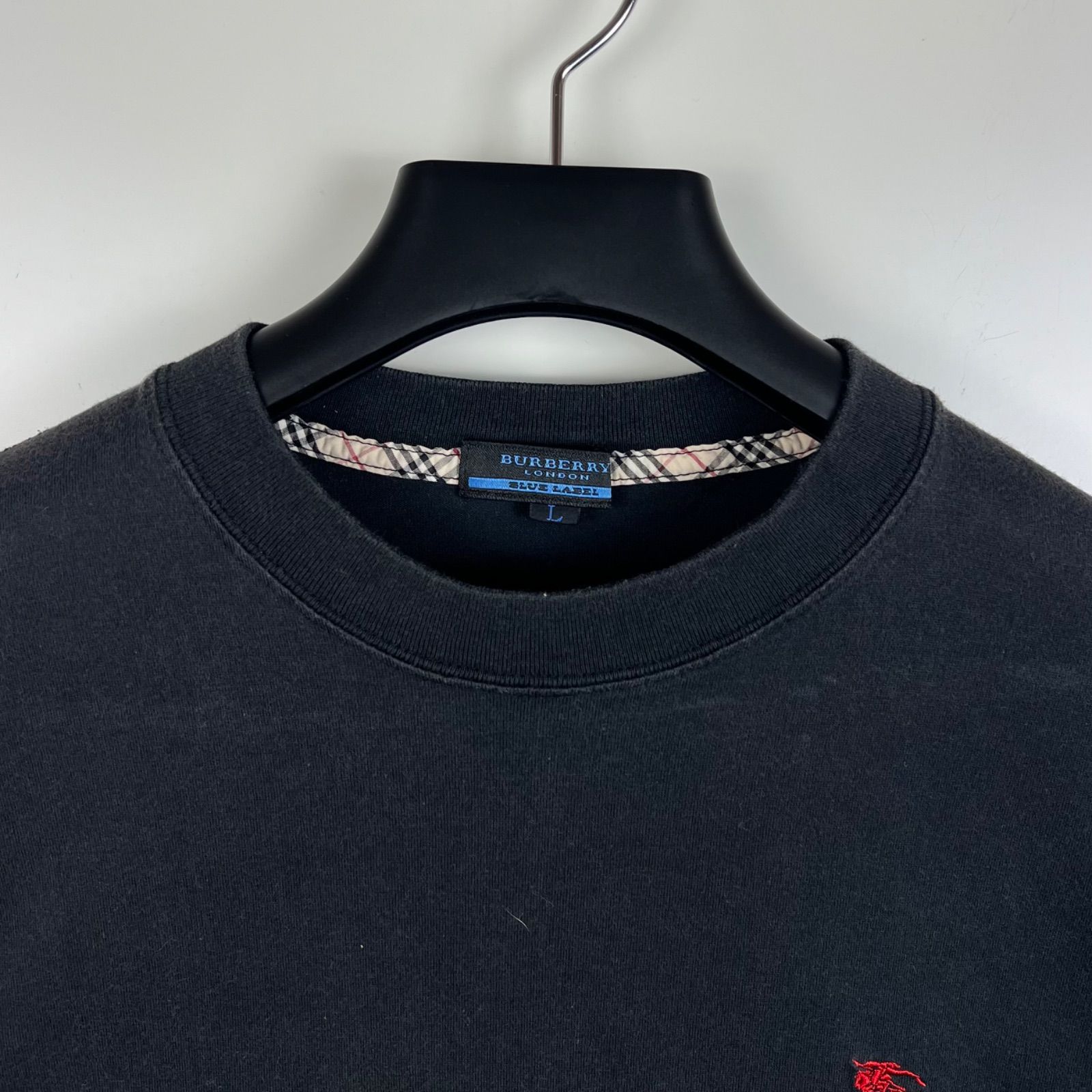 BURBERRY BLUE LABEL 00s y2k archive NOVA piping LOGO Tee L 