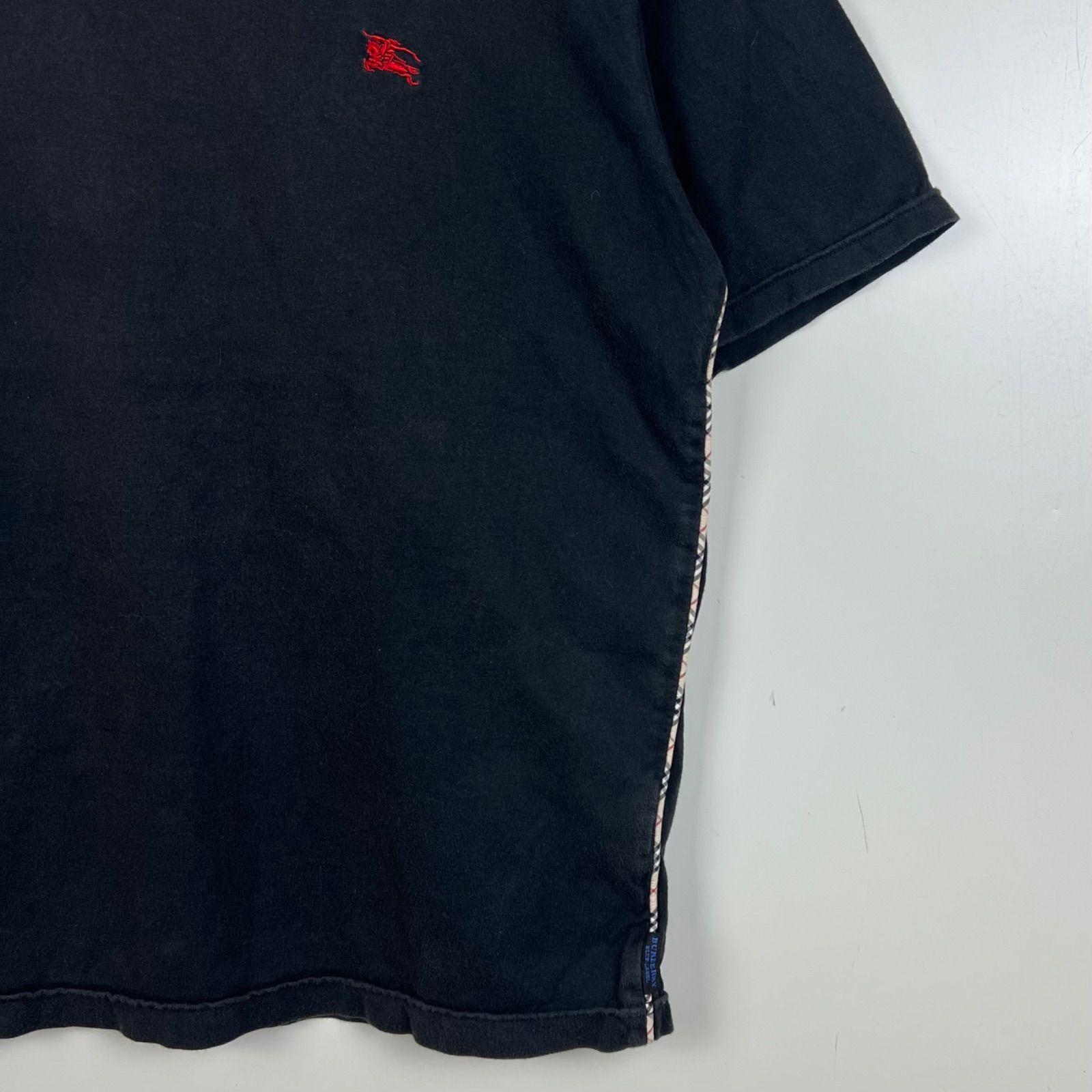 BURBERRY BLUE LABEL 00s y2k archive NOVA piping LOGO Tee L 