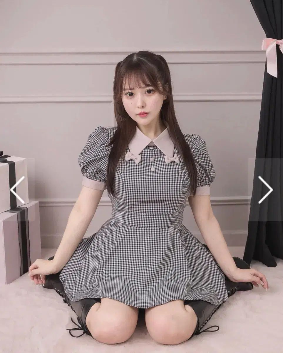PIUM LEE カラ セットアップ ギンガム 量産型 地雷系 Girl スナ系