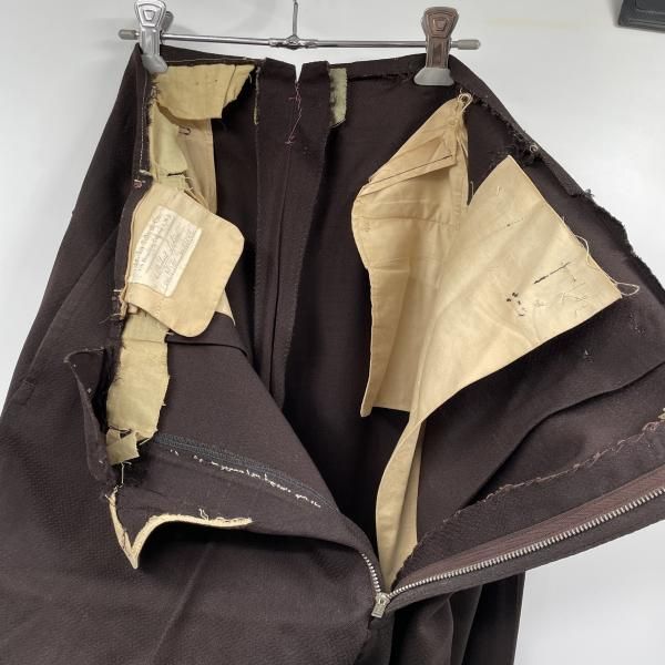 中古】60～70s スーツセットアップ サイズ表記なし ブラウン △第一
