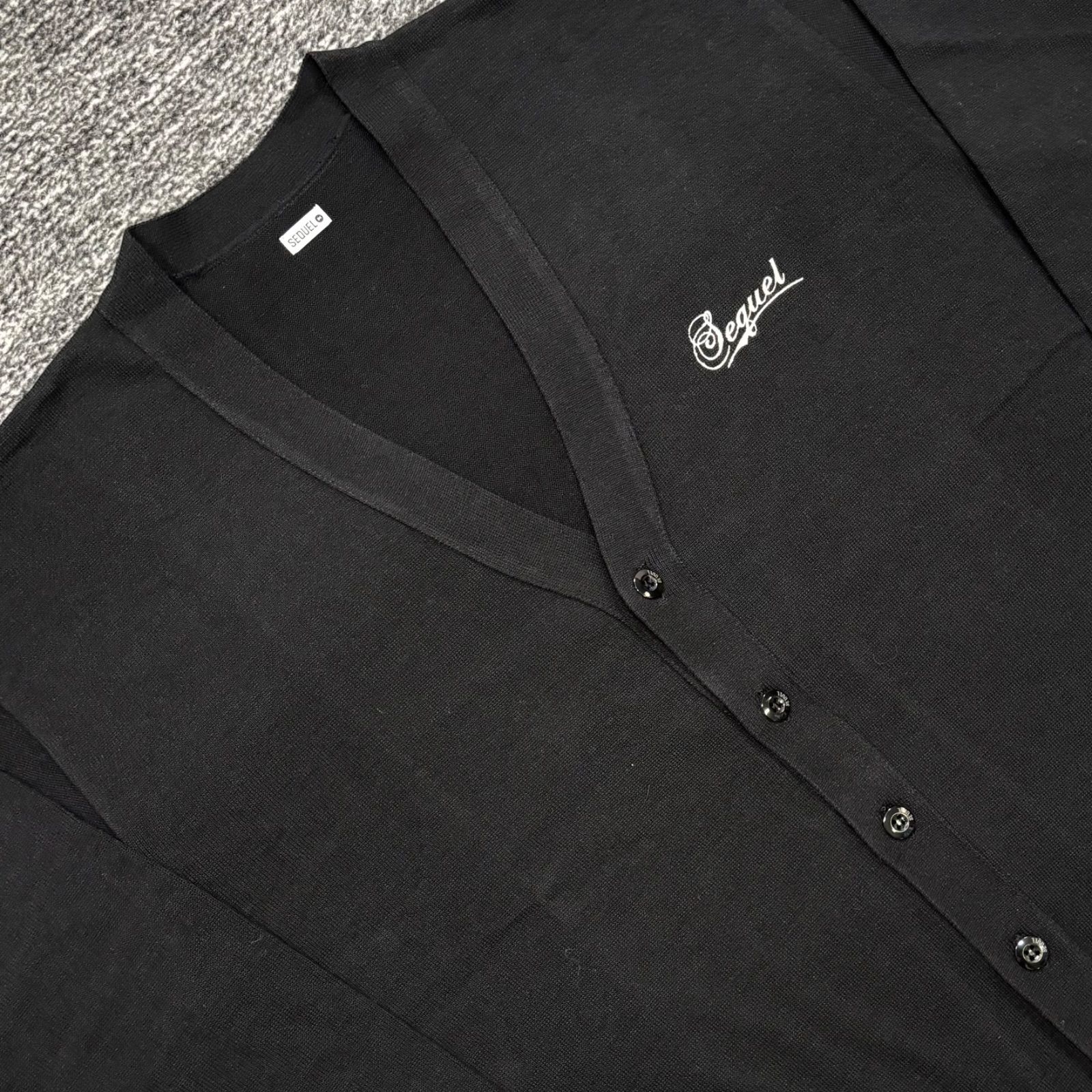 未使用同様品 SEQUEL KNIT CARDIGAN SQ-23AW-KN-05 BLACK S シークエル