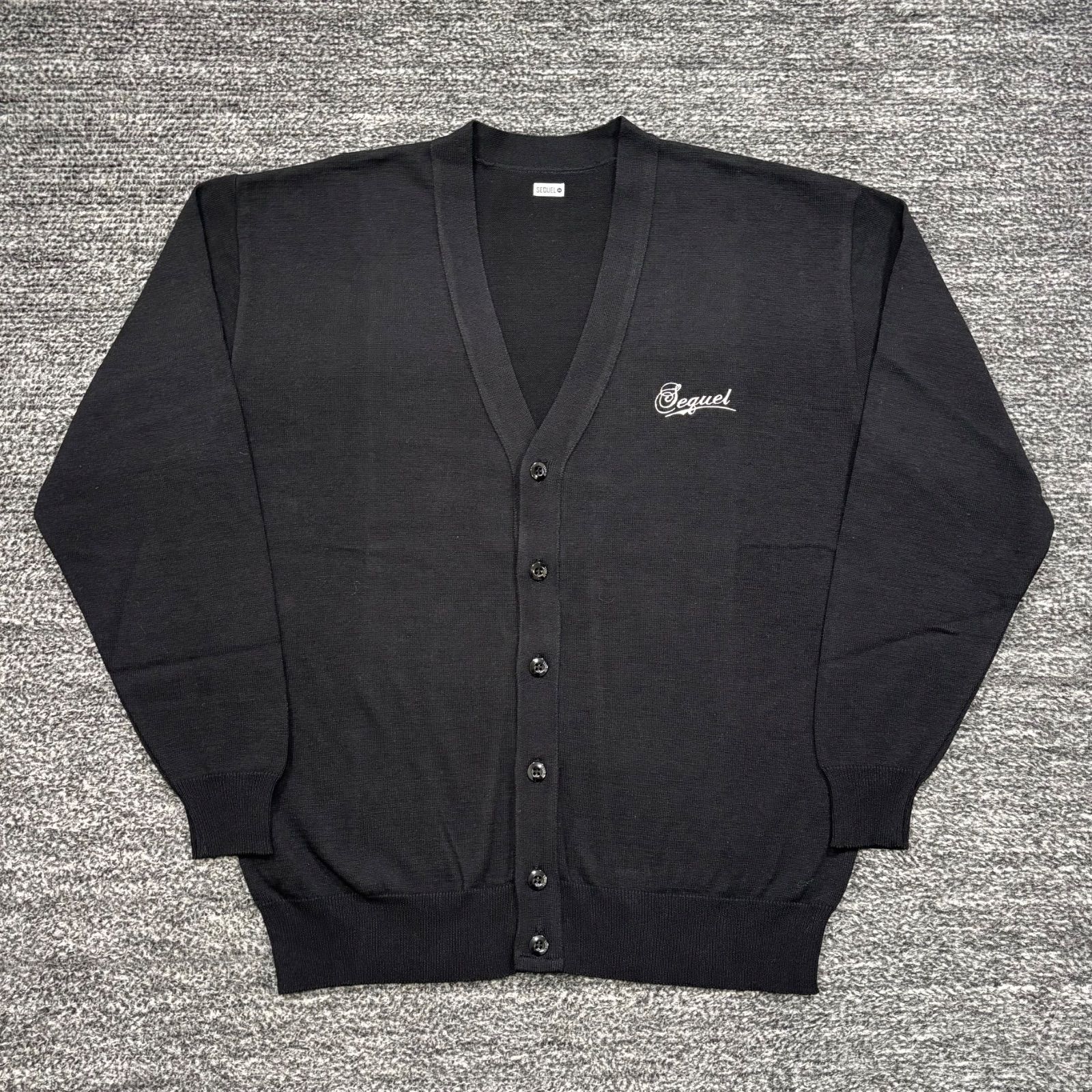 未使用同様品 SEQUEL KNIT CARDIGAN SQ-23AW-KN-05 BLACK S シークエル