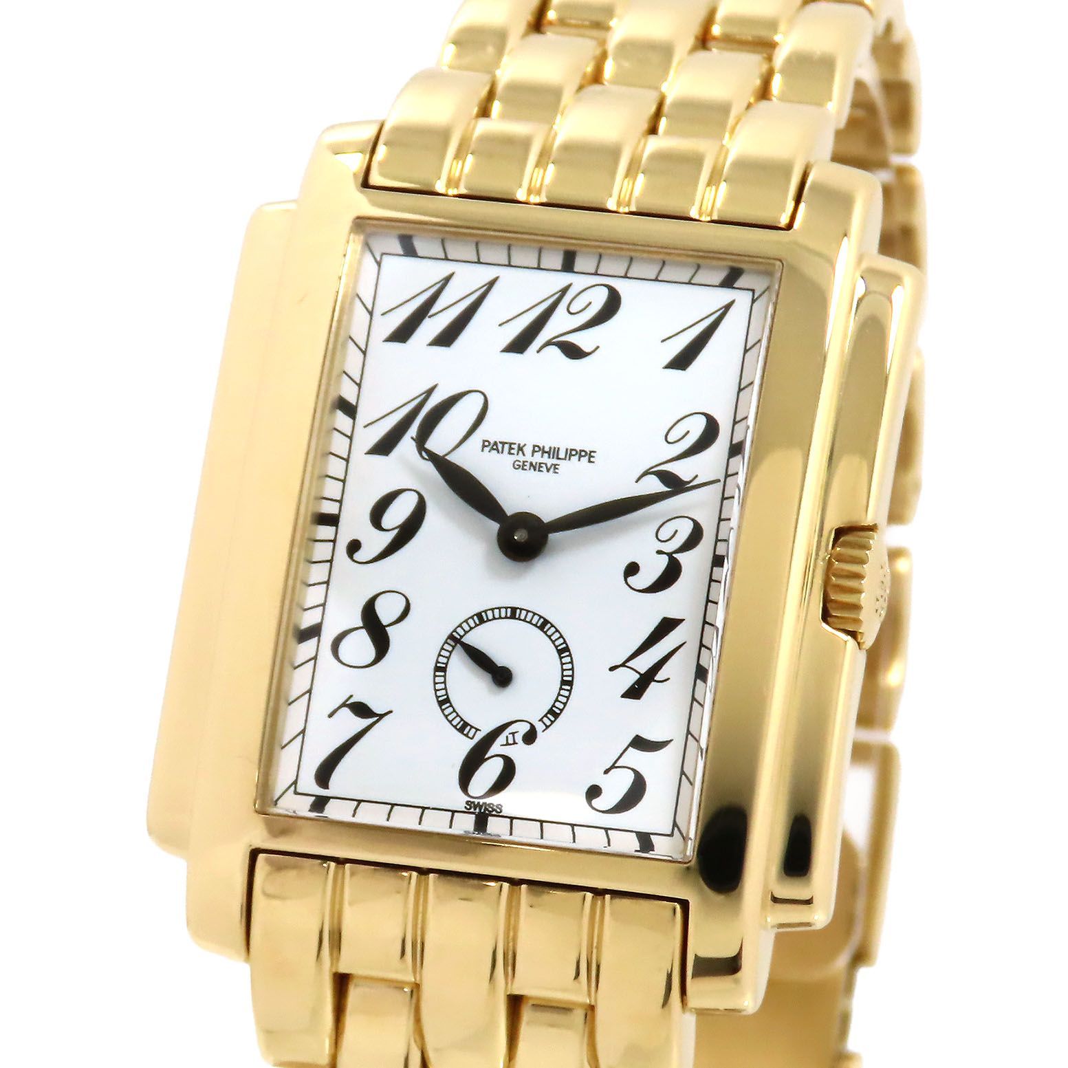 PATEK PHILIPPE パテック フィリップ ゴンドーロ 5024/1 ホワイト文字盤 K18YG 750 イエローゴールド 約145.7g 腕時計 手巻き メンズ 送料無料【仕上済】241001031494