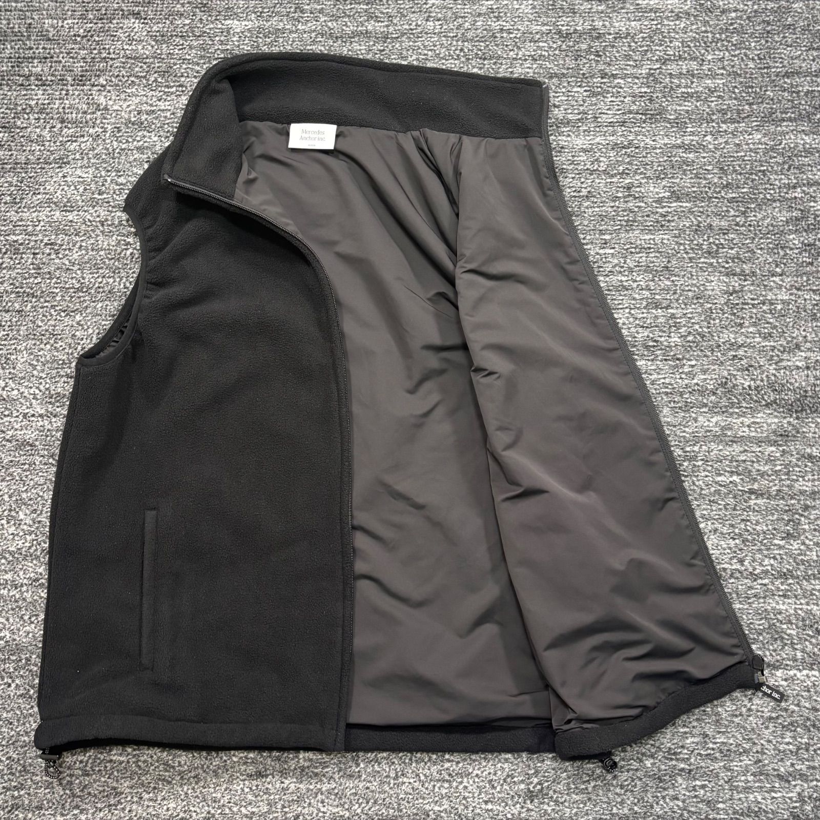 極美品 Mercedes Anchor inc Fleece Vest Black M メルセデス アンカー