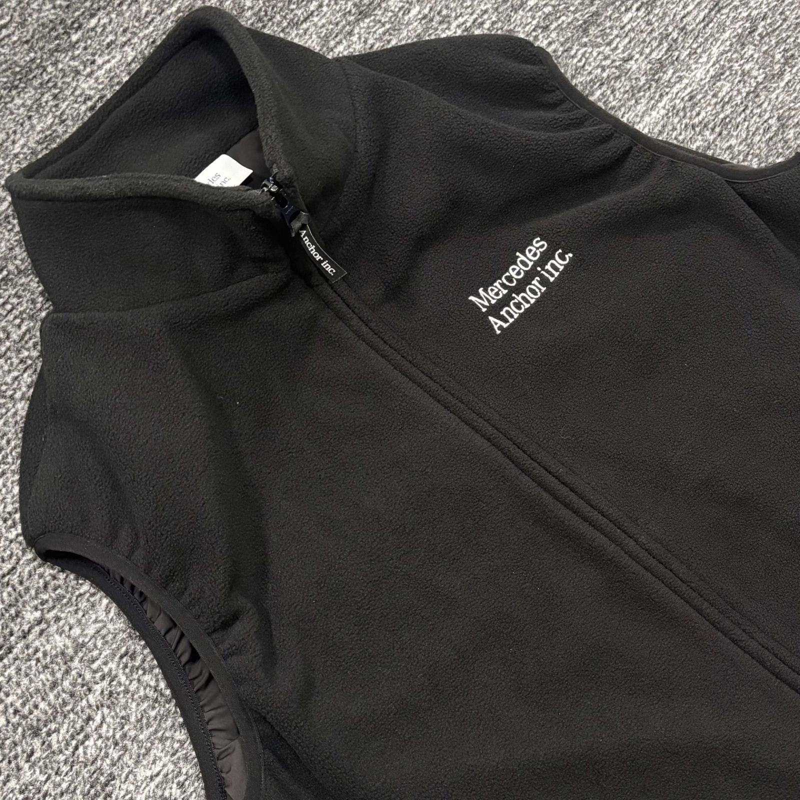 極美品 Mercedes Anchor inc Fleece Vest Black M メルセデス アンカー