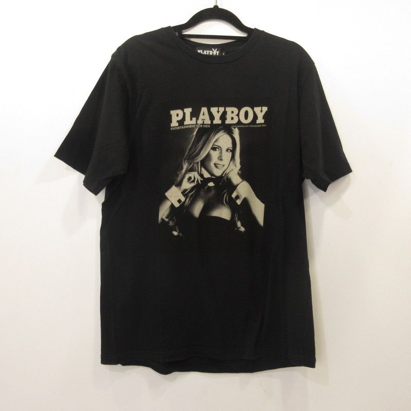 【姫路東店】 中古 HYSTERIC GLAMOUR | ヒステリックグラマー 半袖Ｔシャツ 12191CT04 ×PLAY BOY ブラック サイズ：L 【104】