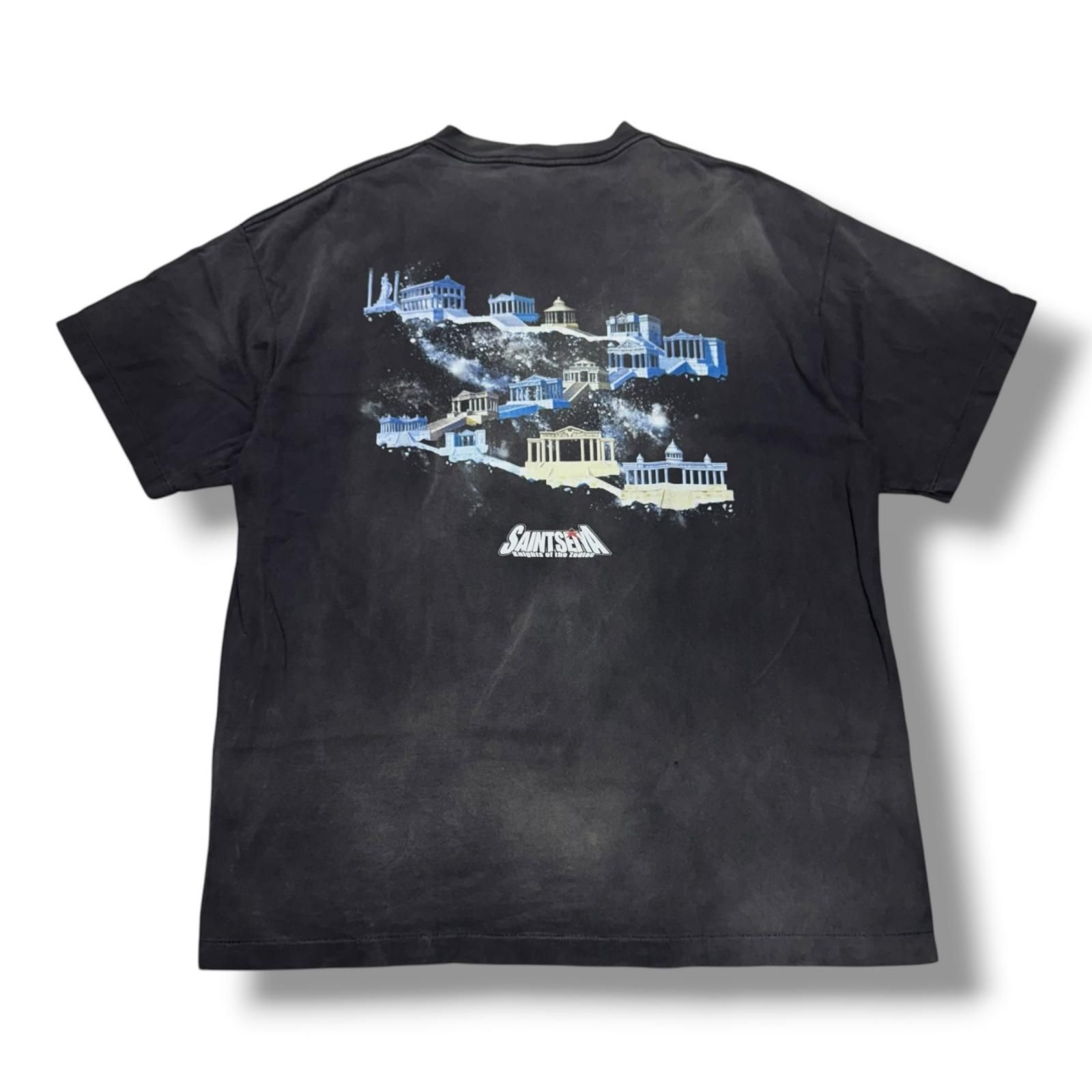 参考上代38500円 SAINT MICHAEL 24SS SS-SS TEE 聖闘士星矢 Tシャツ 半袖カットソー セントマイケル SM-YS8-0000-C28 チャコール XXL （15177M）