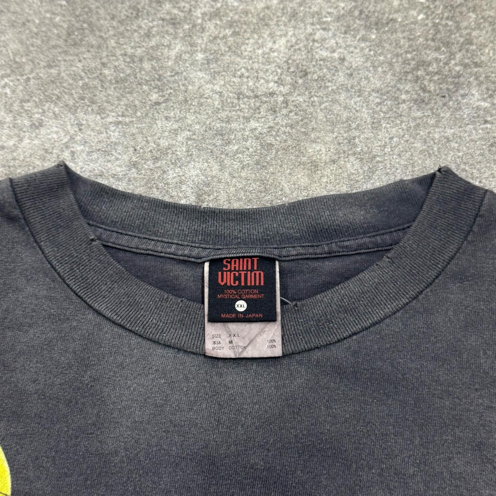 参考上代38500円 SAINT MICHAEL 24SS SS-SS TEE 聖闘士星矢 Tシャツ 半袖カットソー セントマイケル SM-YS8-0000-C28 チャコール XXL （15177M）