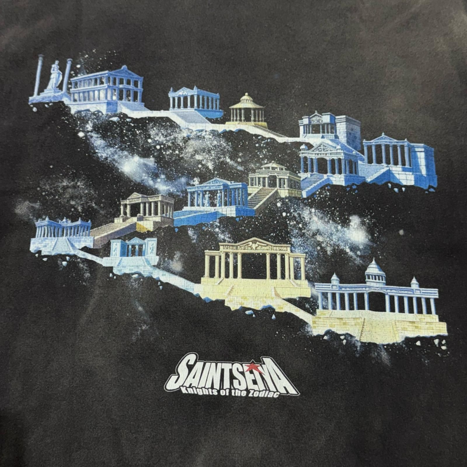 参考上代38500円 SAINT MICHAEL 24SS SS-SS TEE 聖闘士星矢 Tシャツ 半袖カットソー セントマイケル SM-YS8-0000-C28 チャコール XXL （15177M）