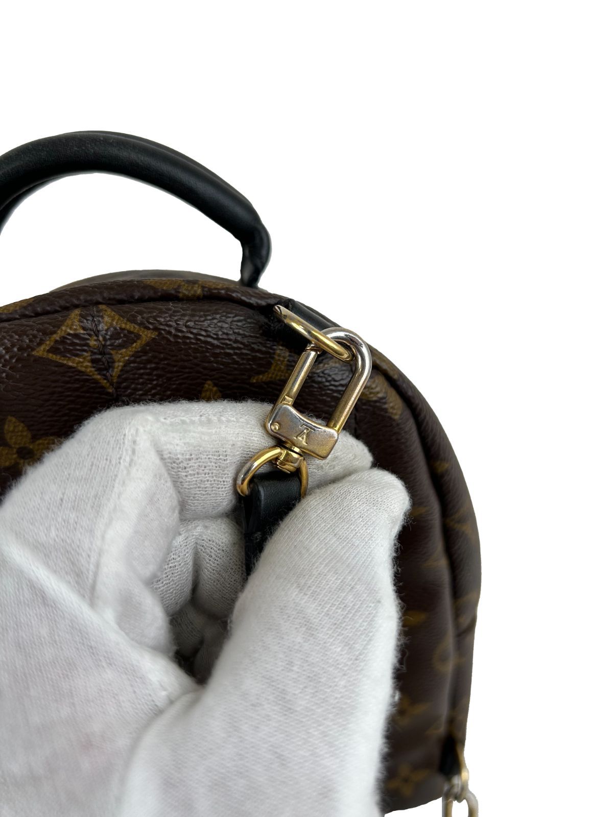 【美品】LOUIS VUITTON ルイ・ヴィトン モノグラム パームスプリングス PM バックパック リュックサック M41560 ブラウン レディース