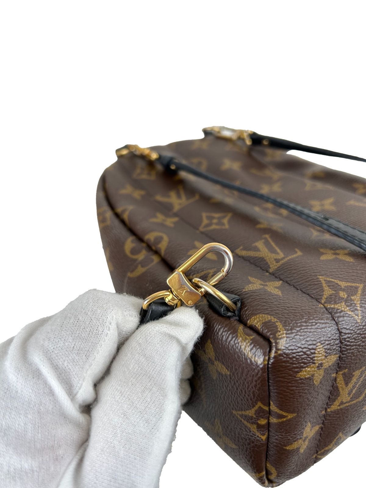 【美品】LOUIS VUITTON ルイ・ヴィトン モノグラム パームスプリングス PM バックパック リュックサック M41560 ブラウン レディース