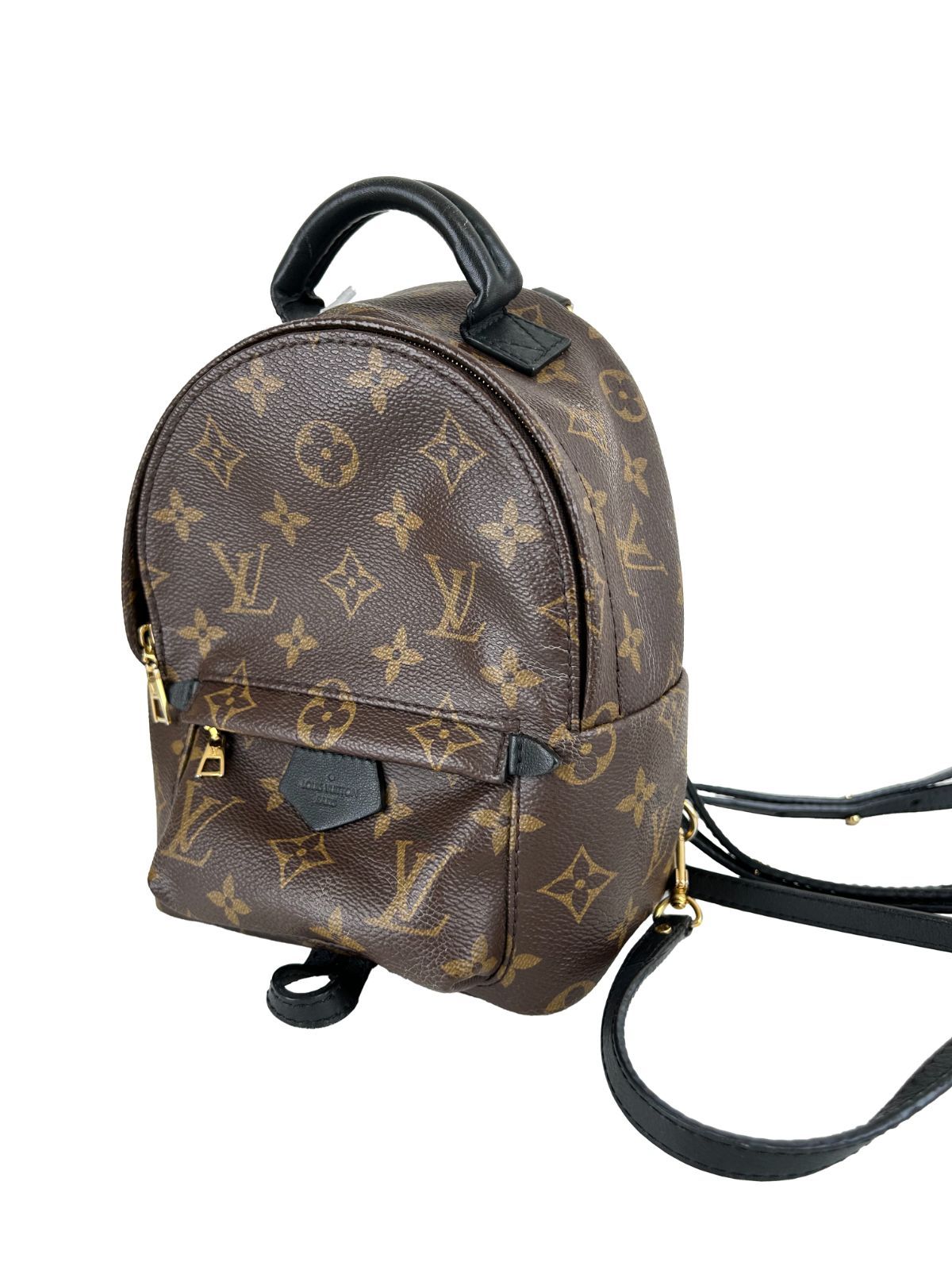 【美品】LOUIS VUITTON ルイ・ヴィトン モノグラム パームスプリングス PM バックパック リュックサック M41560 ブラウン レディース