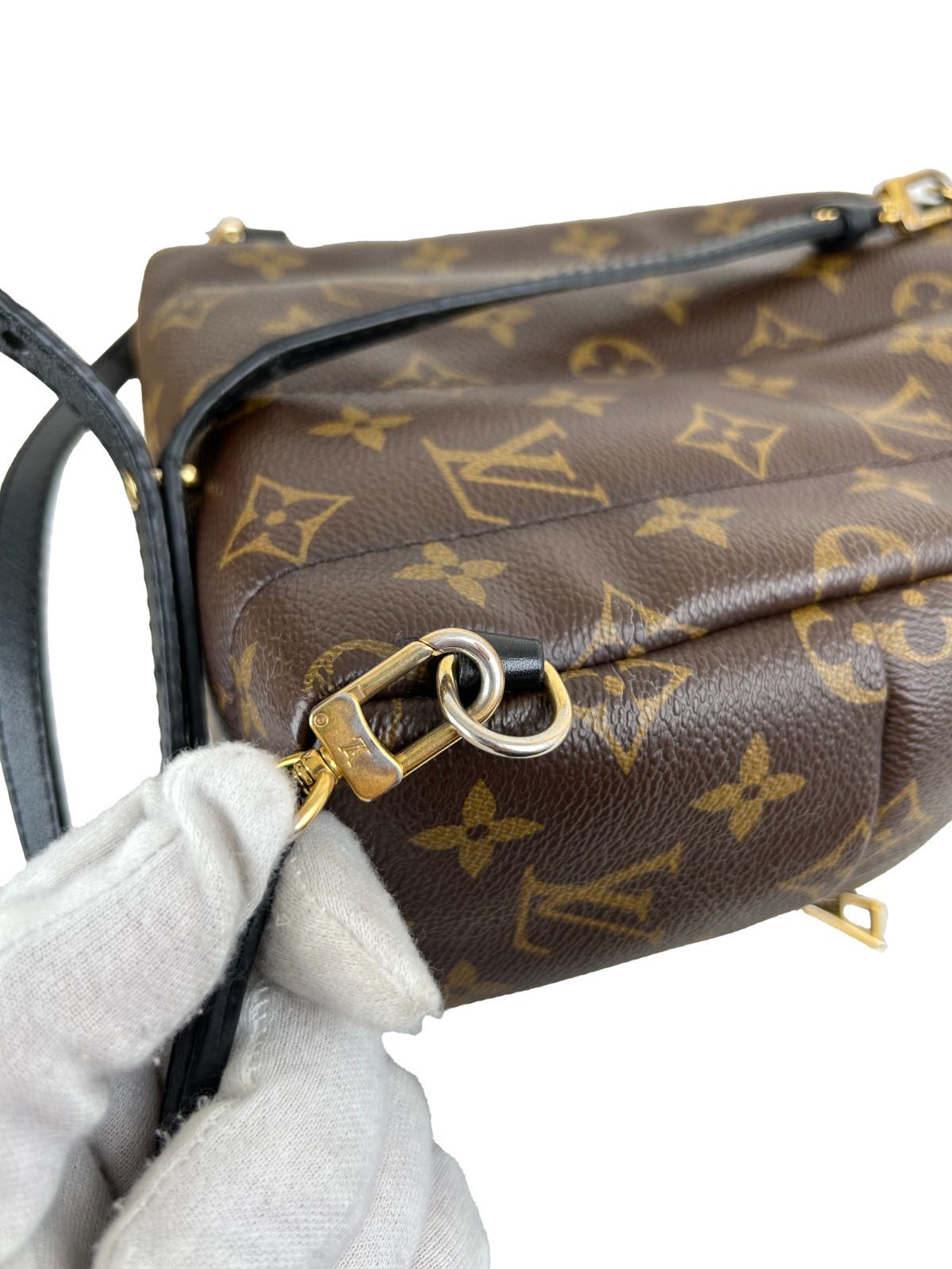 【美品】LOUIS VUITTON ルイ・ヴィトン モノグラム パームスプリングス PM バックパック リュックサック M41560 ブラウン レディース