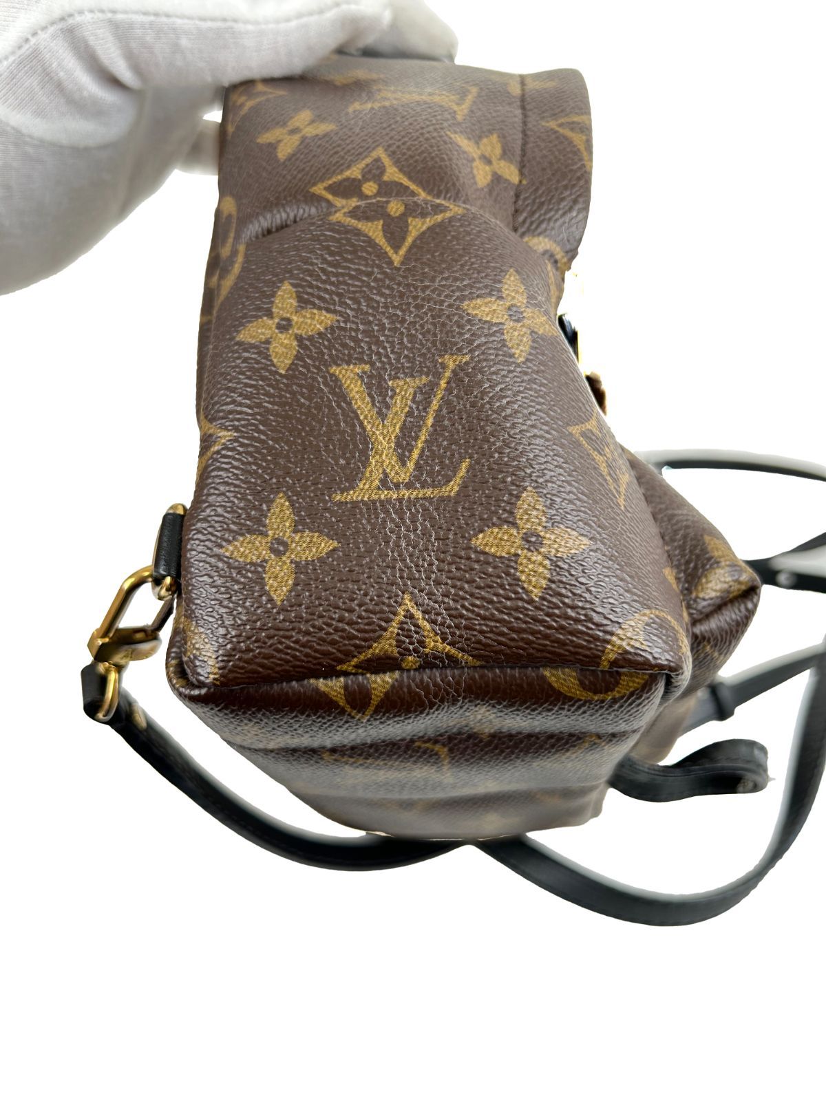 【美品】LOUIS VUITTON ルイ・ヴィトン モノグラム パームスプリングス PM バックパック リュックサック M41560 ブラウン レディース