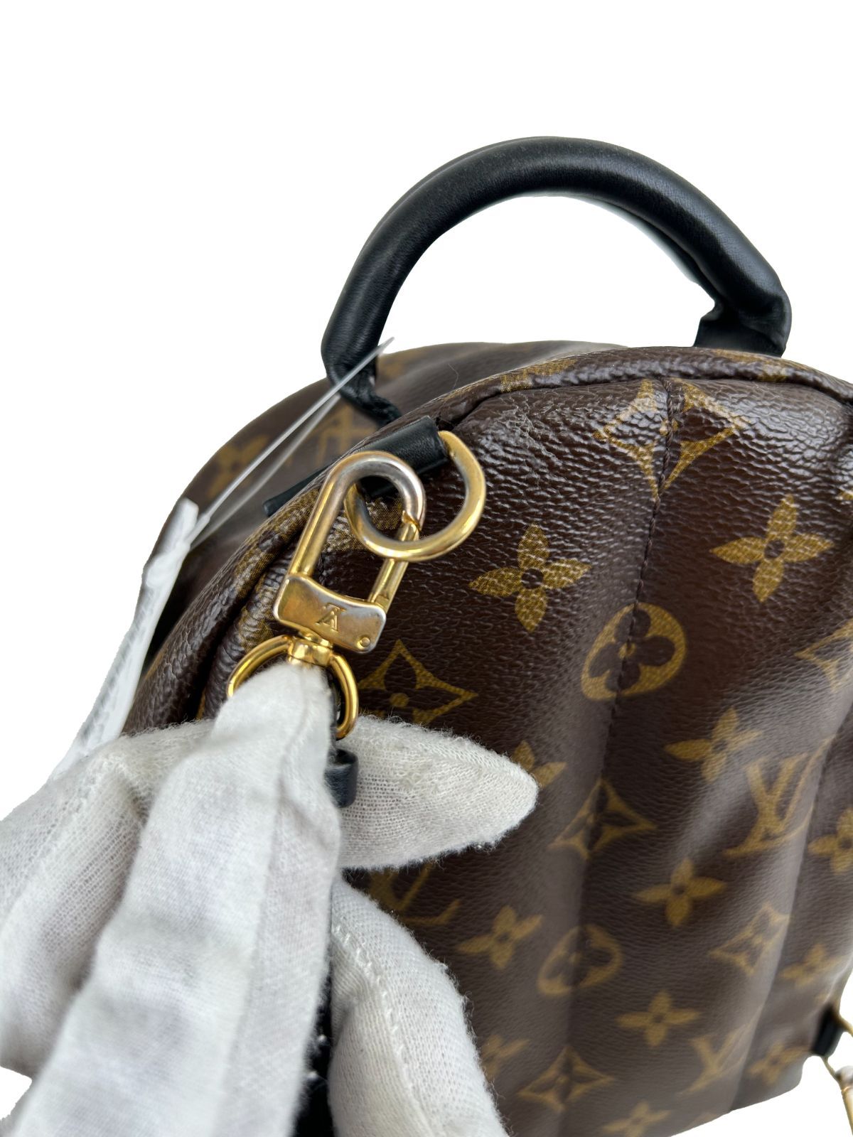 【美品】LOUIS VUITTON ルイ・ヴィトン モノグラム パームスプリングス PM バックパック リュックサック M41560 ブラウン レディース