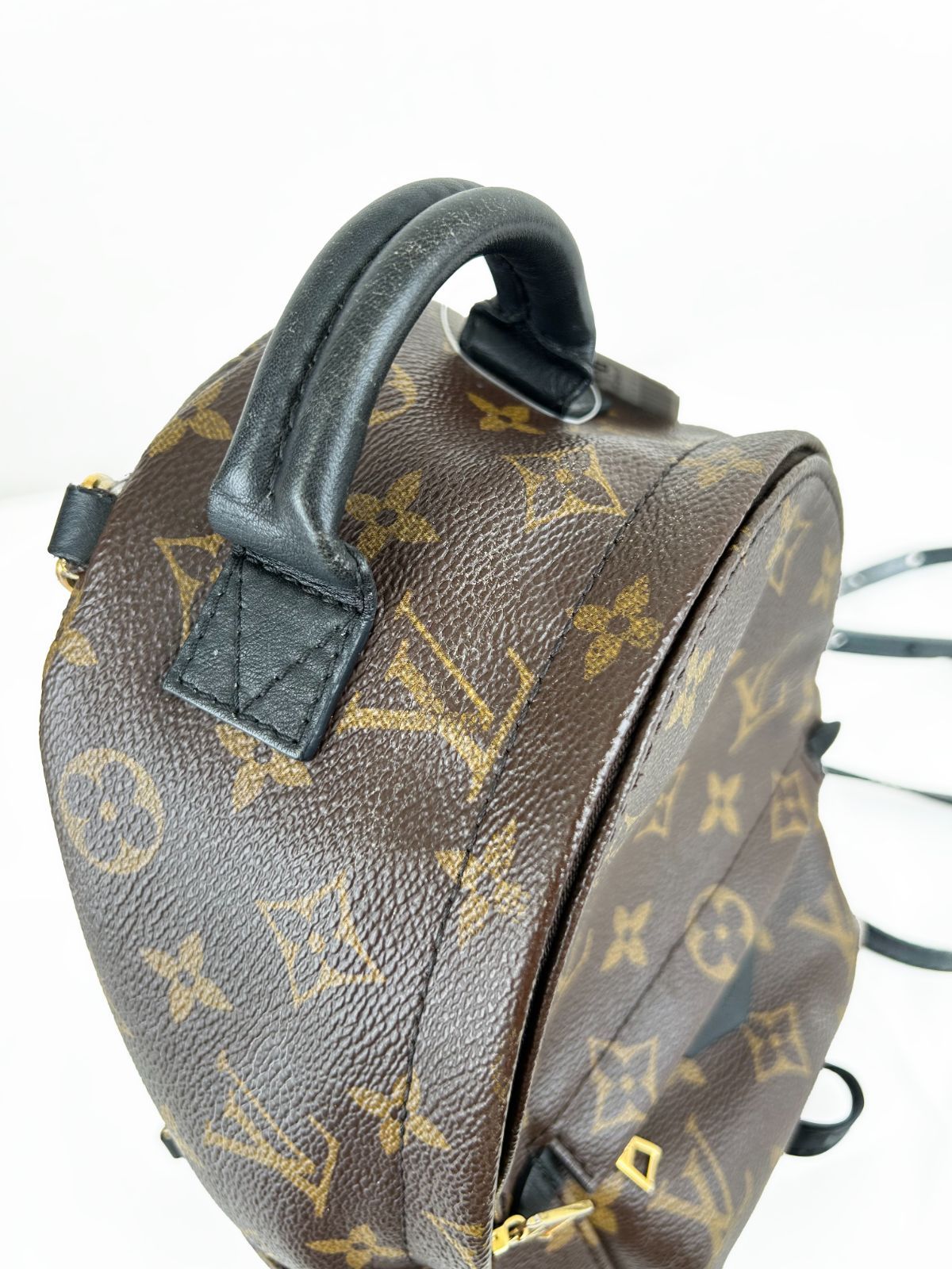 【美品】LOUIS VUITTON ルイ・ヴィトン モノグラム パームスプリングス PM バックパック リュックサック M41560 ブラウン レディース