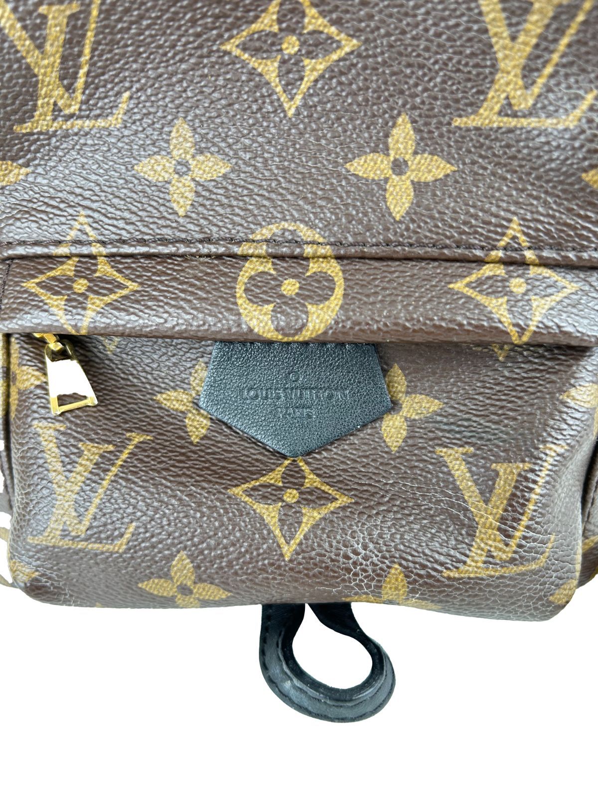 【美品】LOUIS VUITTON ルイ・ヴィトン モノグラム パームスプリングス PM バックパック リュックサック M41560 ブラウン レディース