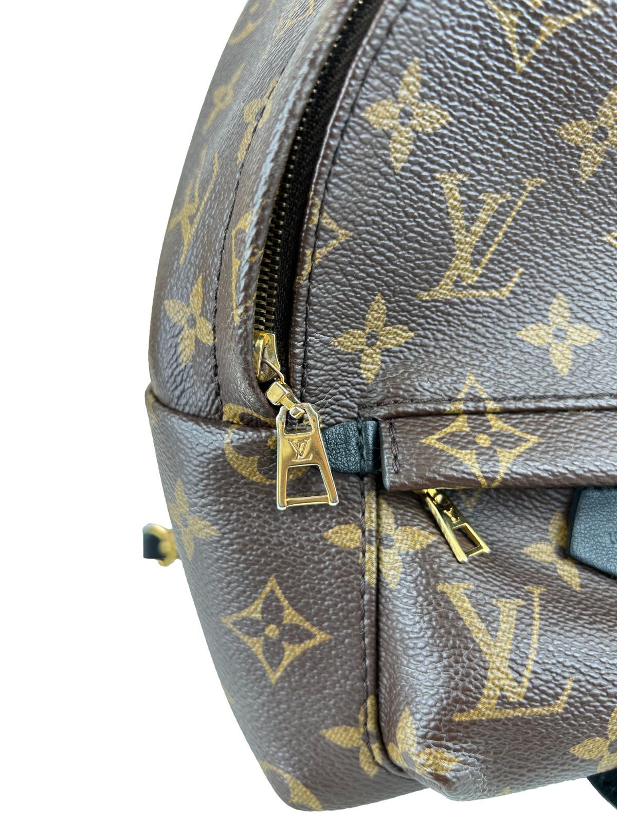 【美品】LOUIS VUITTON ルイ・ヴィトン モノグラム パームスプリングス PM バックパック リュックサック M41560 ブラウン レディース
