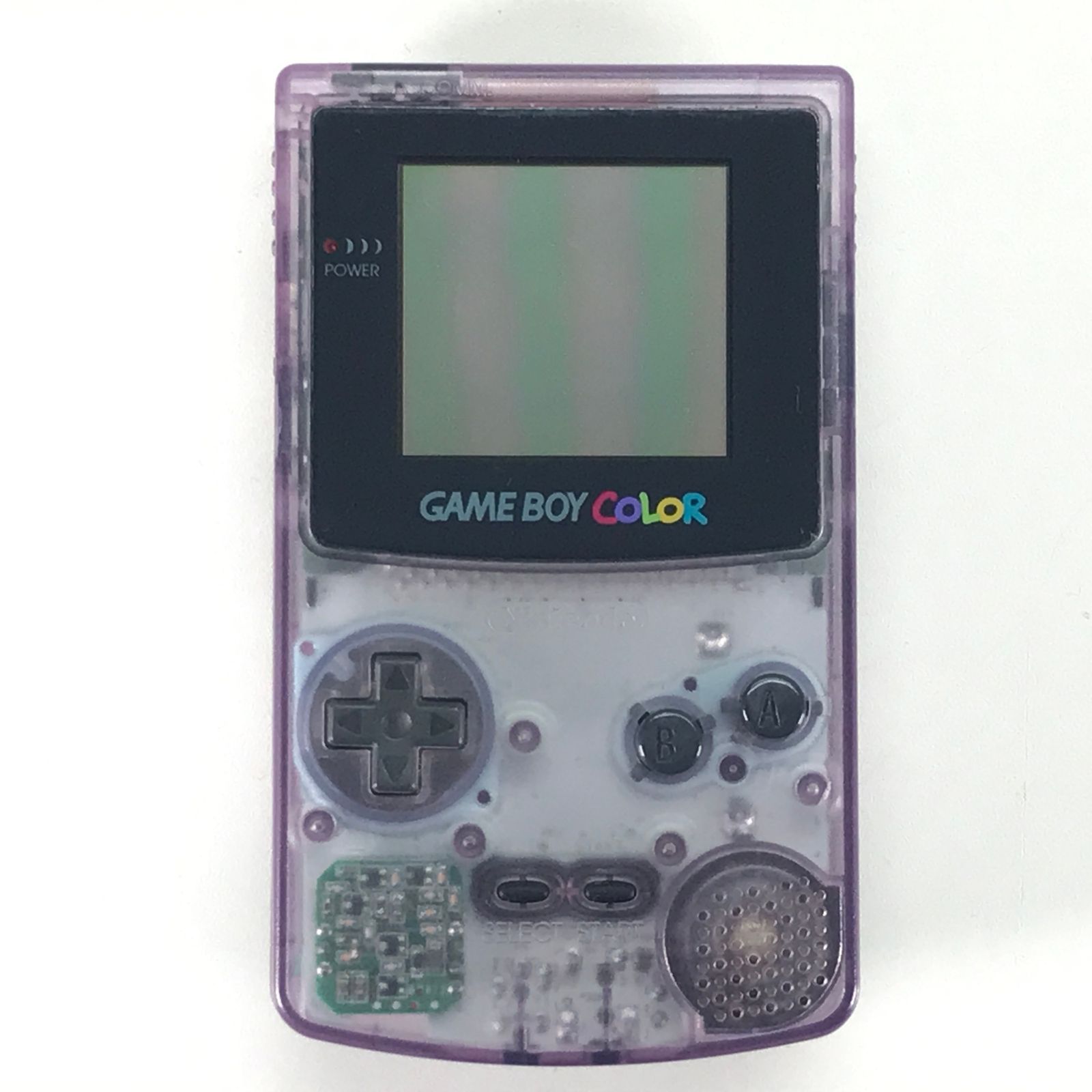 ●任天堂 ゲーム機本体 ゲームボーイカラー本体 クリアパープル 本体のみ