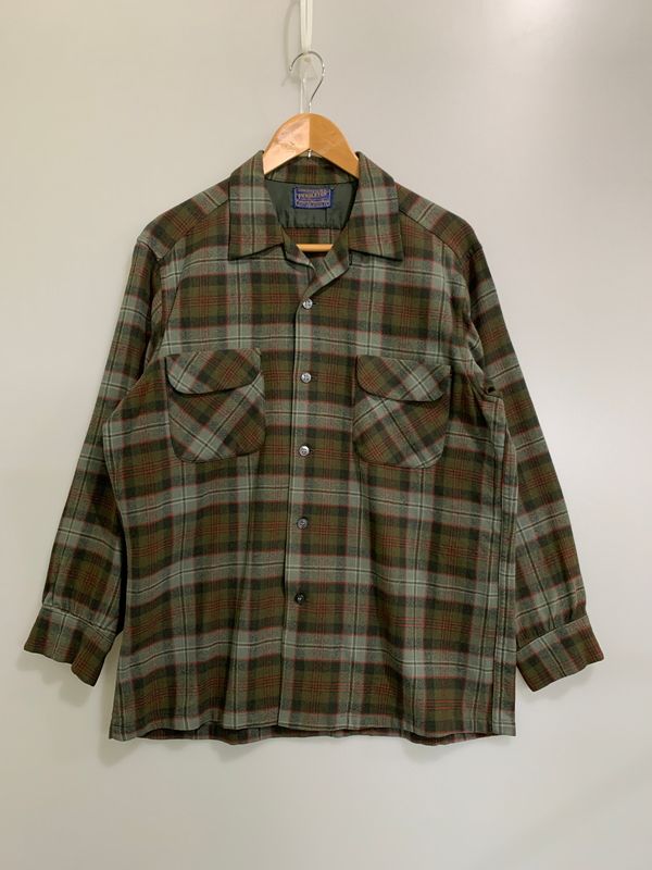 中古品】 PENDLETON ペンドルトン 50S WOOL SHIRT ウールシャツ ロング