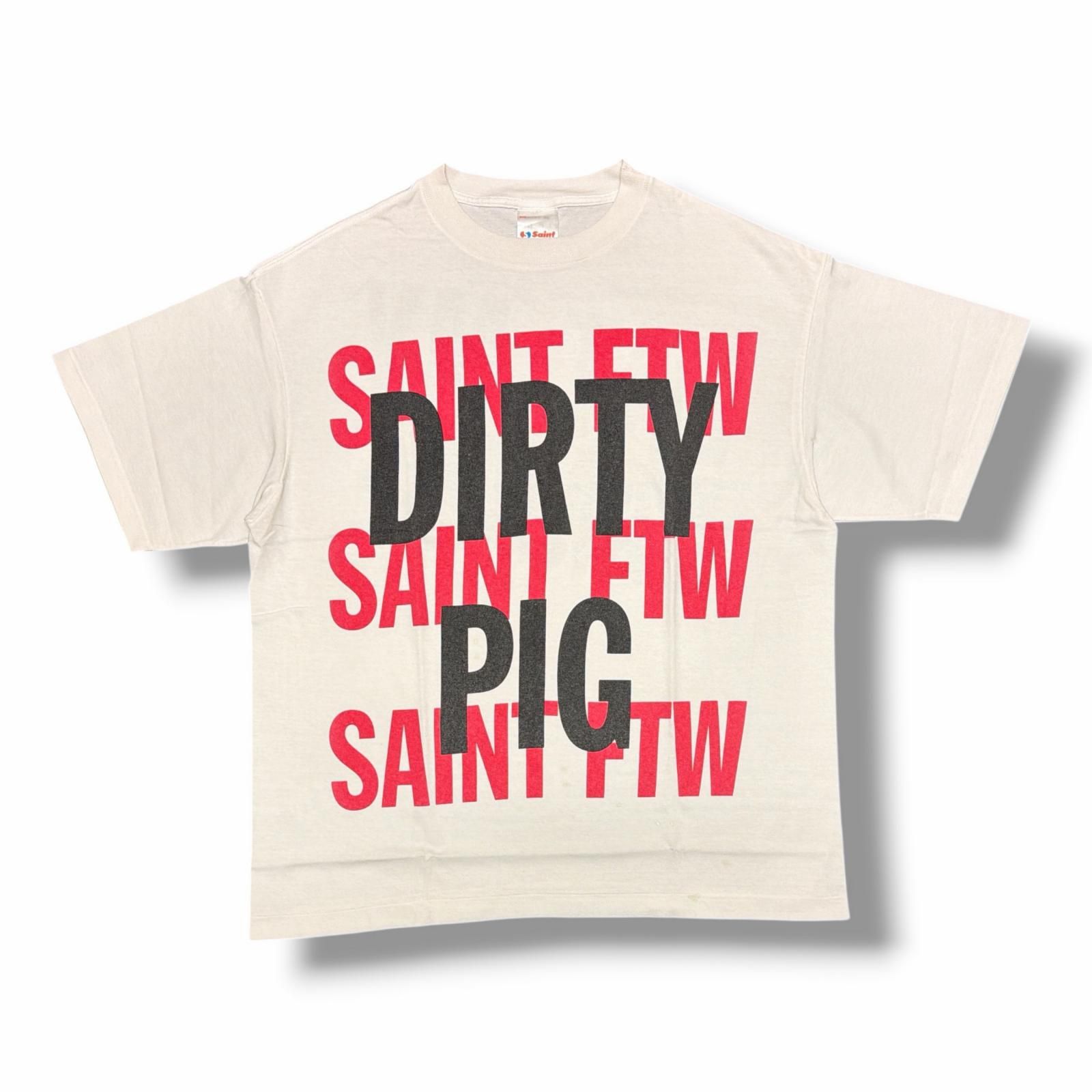 SAINT MICHAEL S/S TEE DIRTY PIG ダーティピッグTシャツ 半袖カットソー セントマイケル SM-HR8-0000-021 ホワイト L （15207M） 15,478円