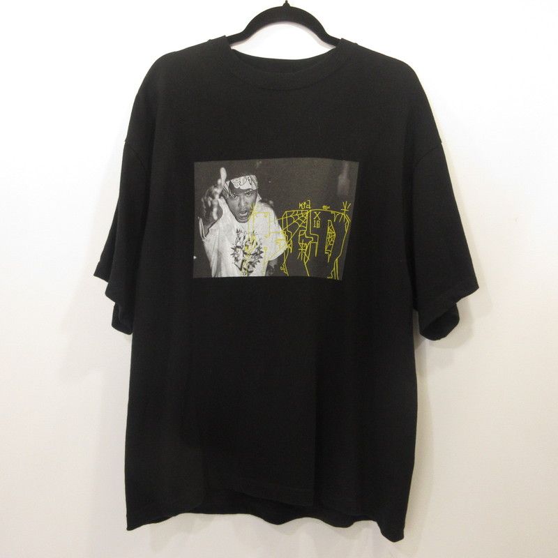 【姫路東店】 中古 KRAZY BEE クレイジービー 半袖Ｔシャツ KID×KUROFIN VYBEZ UP T-SHIRT ブラック サイズ：XL 【103】