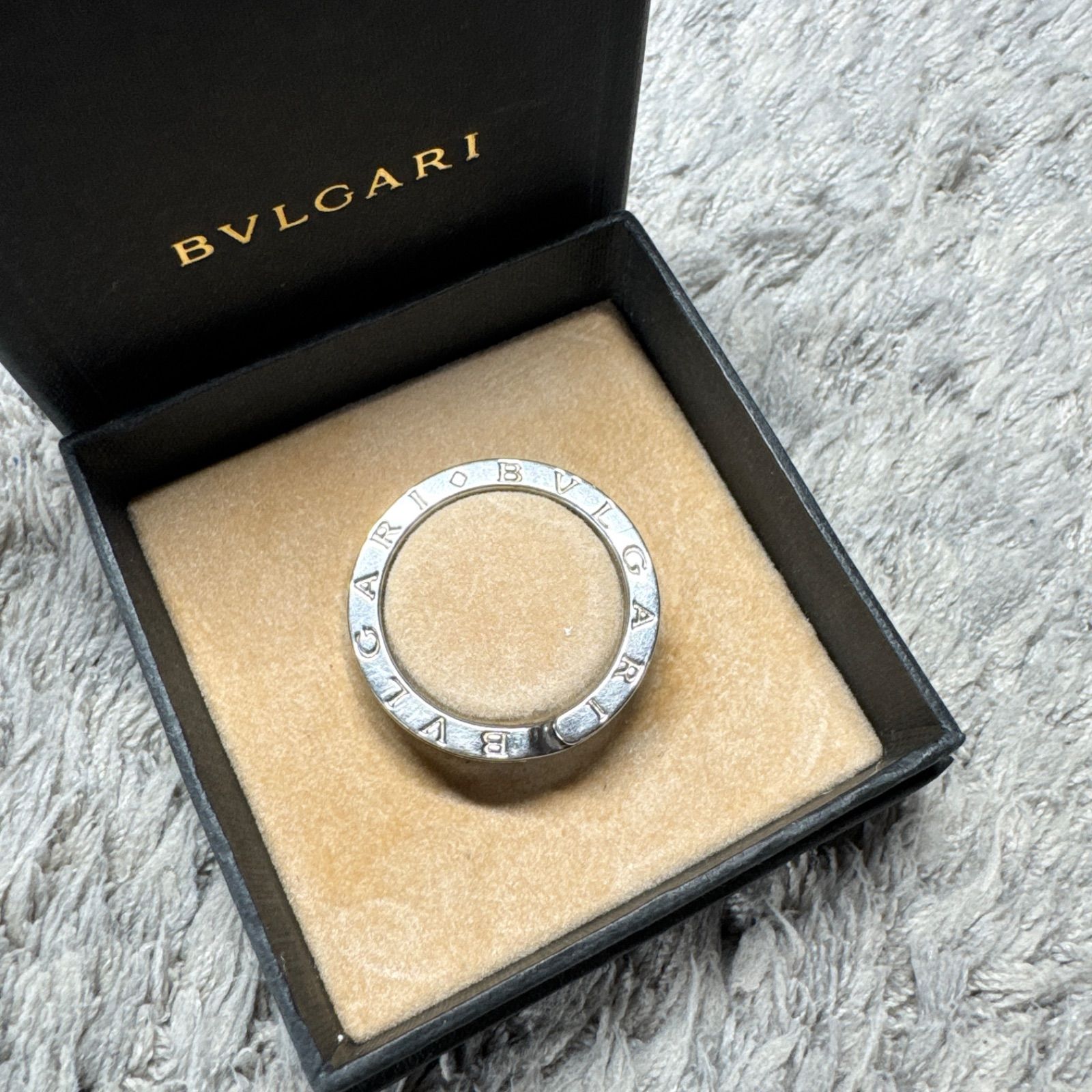 BVLGARI ブルガリ キーリング ネックレストップ 箱付 シルバー_5 美品