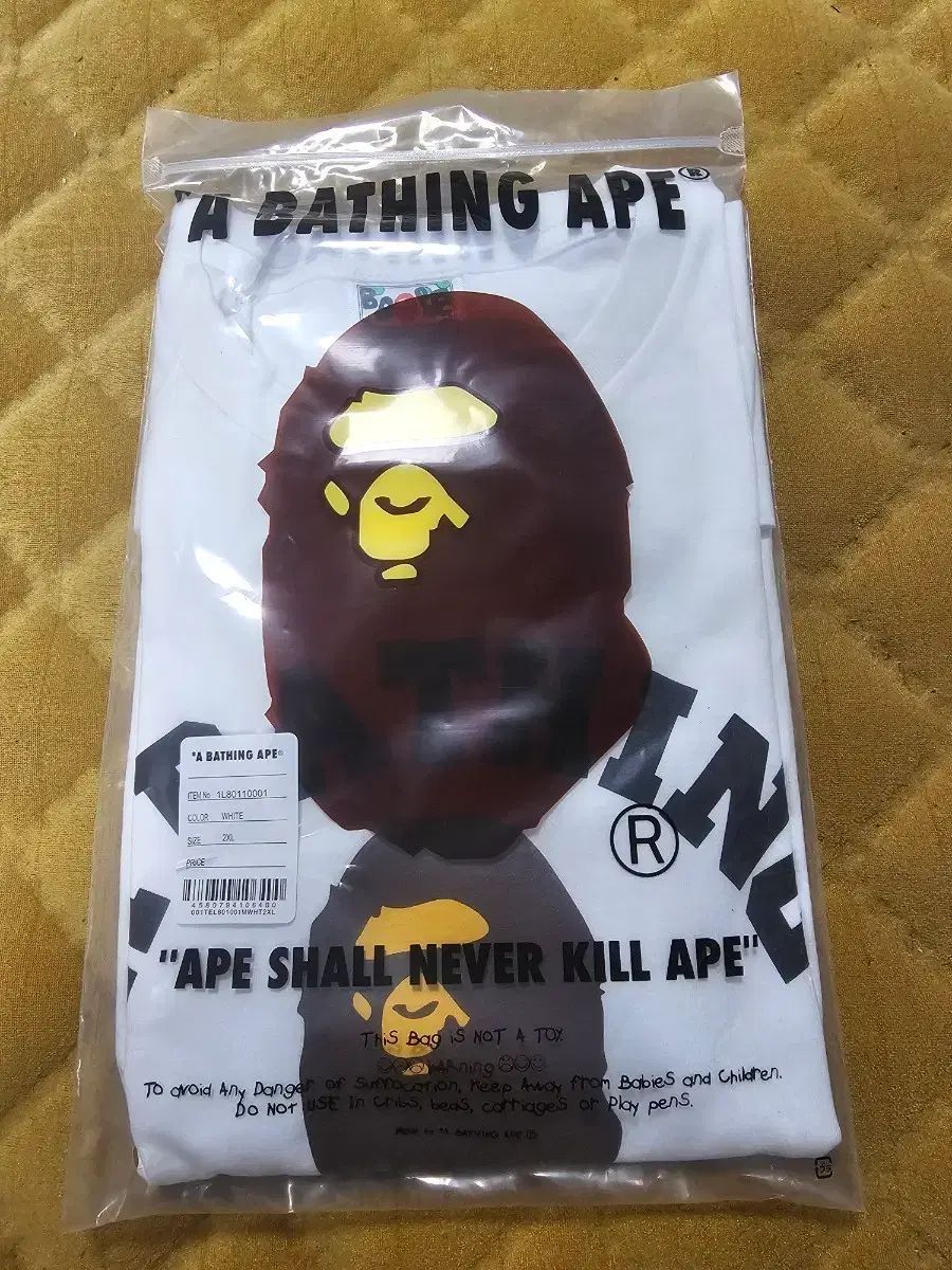A BATHING APE アベイシングエイプ 半袖 Tシャツ 2XL 白