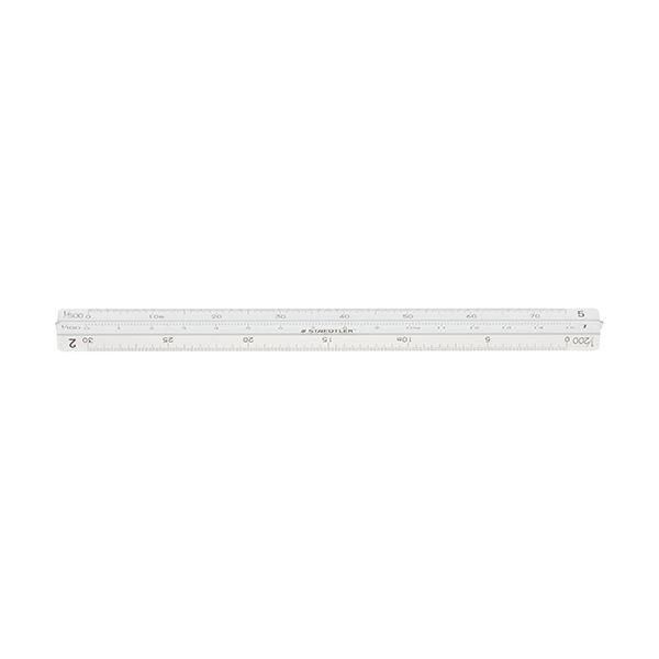 (まとめ) ステッドラー フルアルミ三角スケールポケット型 土地家屋調査士用 15cm 987 15-12 1個 〔×10セット〕