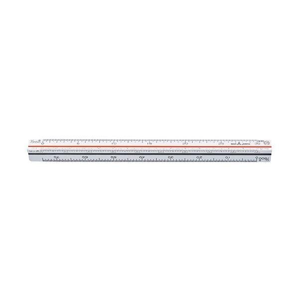 (まとめ) TANOSEE 三角スケール 一般用15cm 1個 〔×10セット〕